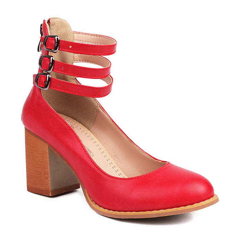 Narella - Elegant mid-heel square toe sandals-15530390258037-Mirella Fiore
