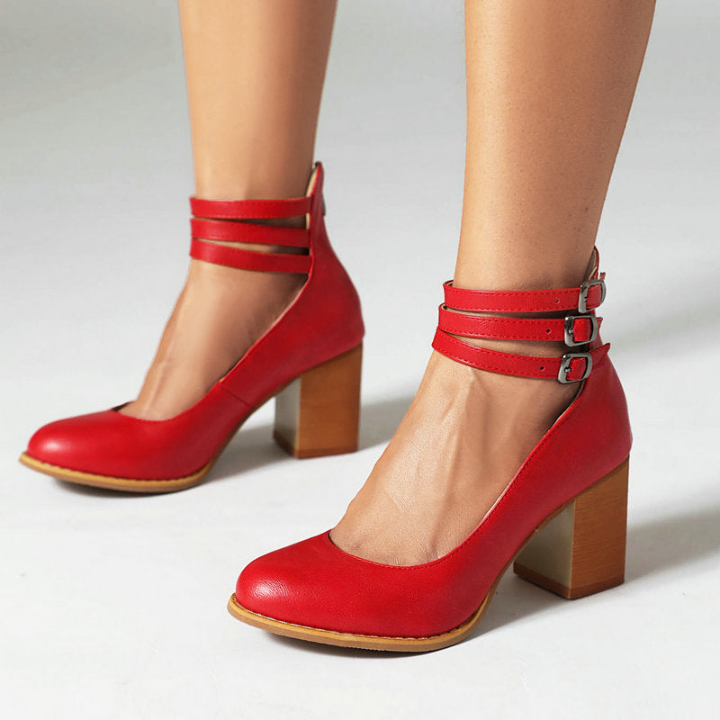 Narella - Elegant mid-heel square toe sandals-15530390258037-Mirella Fiore