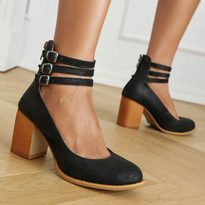 Narella - Elegant mid-heel square toe sandals-15530390258037-Mirella Fiore