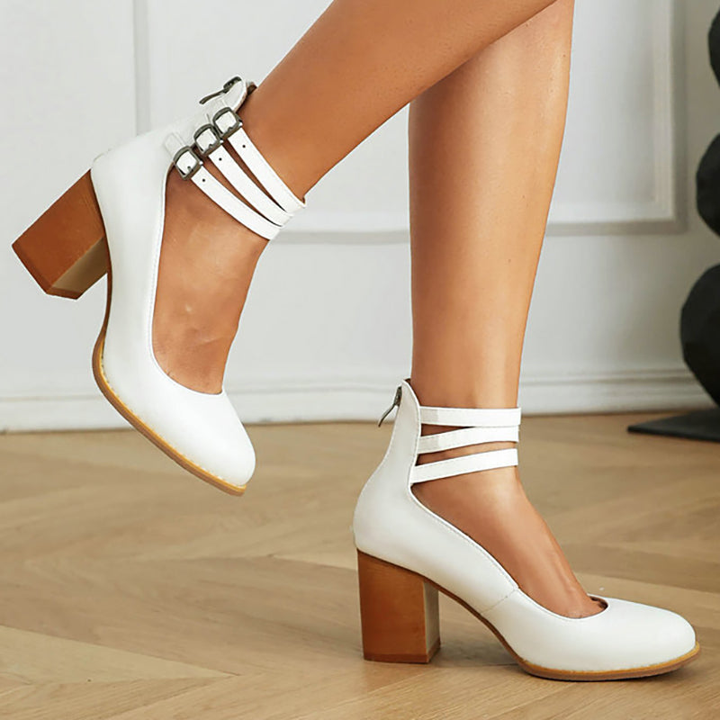 Narella - Elegant mid-heel square toe sandals-15530390258037-Mirella Fiore