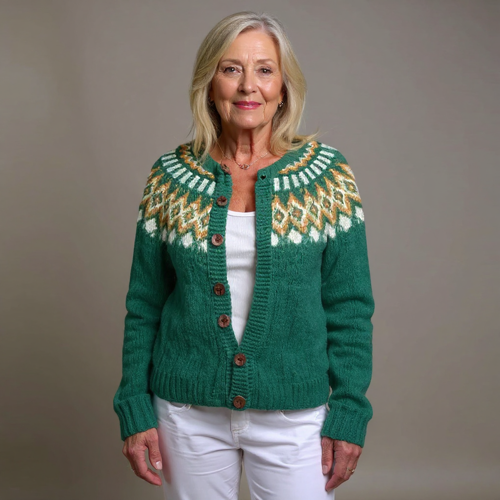 Natalia - Vintage Icelandic Cardigan-15531113742709-Mirella Fiore
