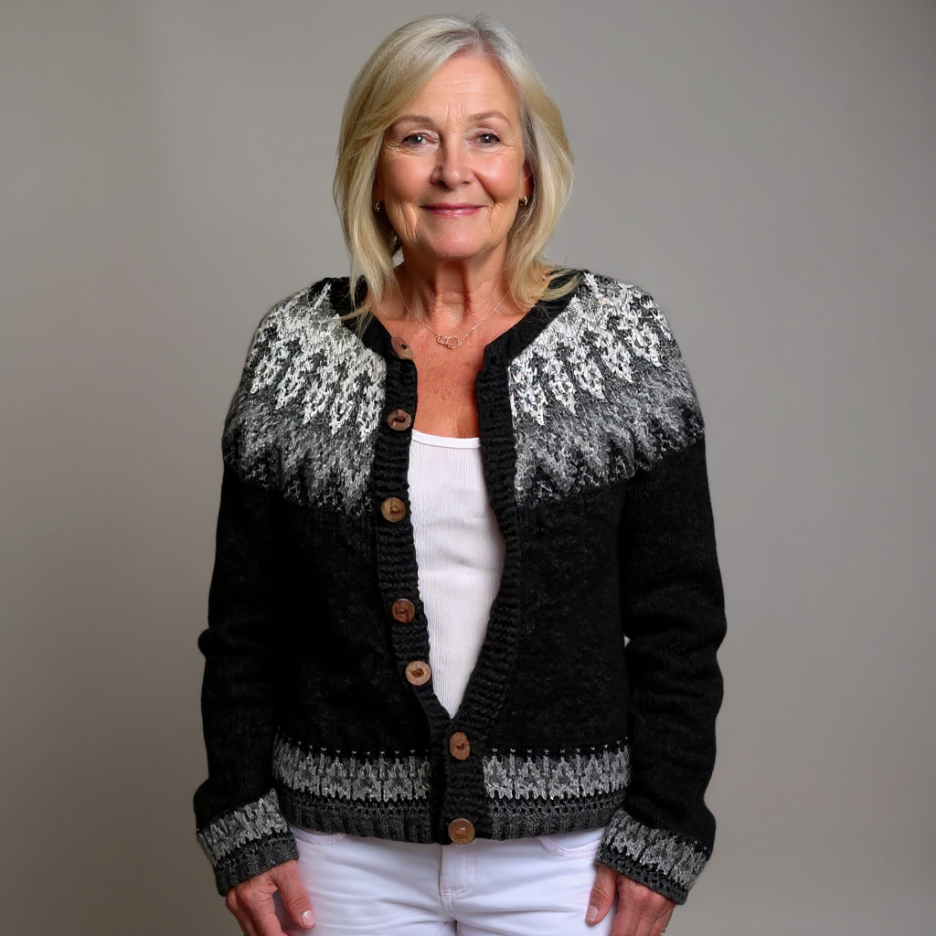 Nevaeh - Vintage Icelandic Cardigan-15531113218421-Mirella Fiore