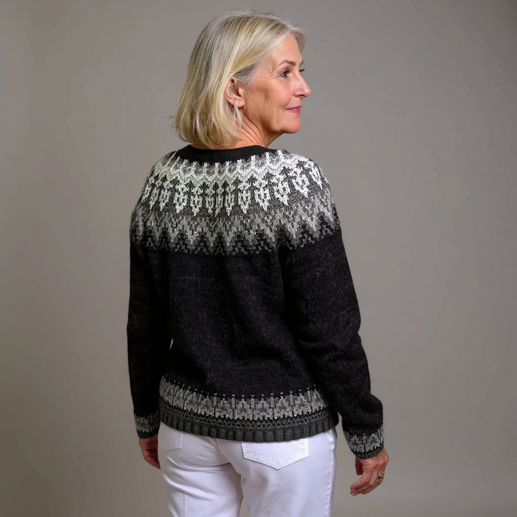 Nevaeh - Vintage Icelandic Cardigan-15531113218421-Mirella Fiore
