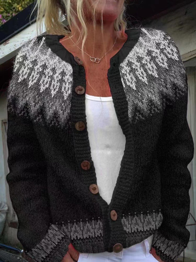 Nevaeh - Vintage Icelandic Cardigan-15531113218421-Mirella Fiore