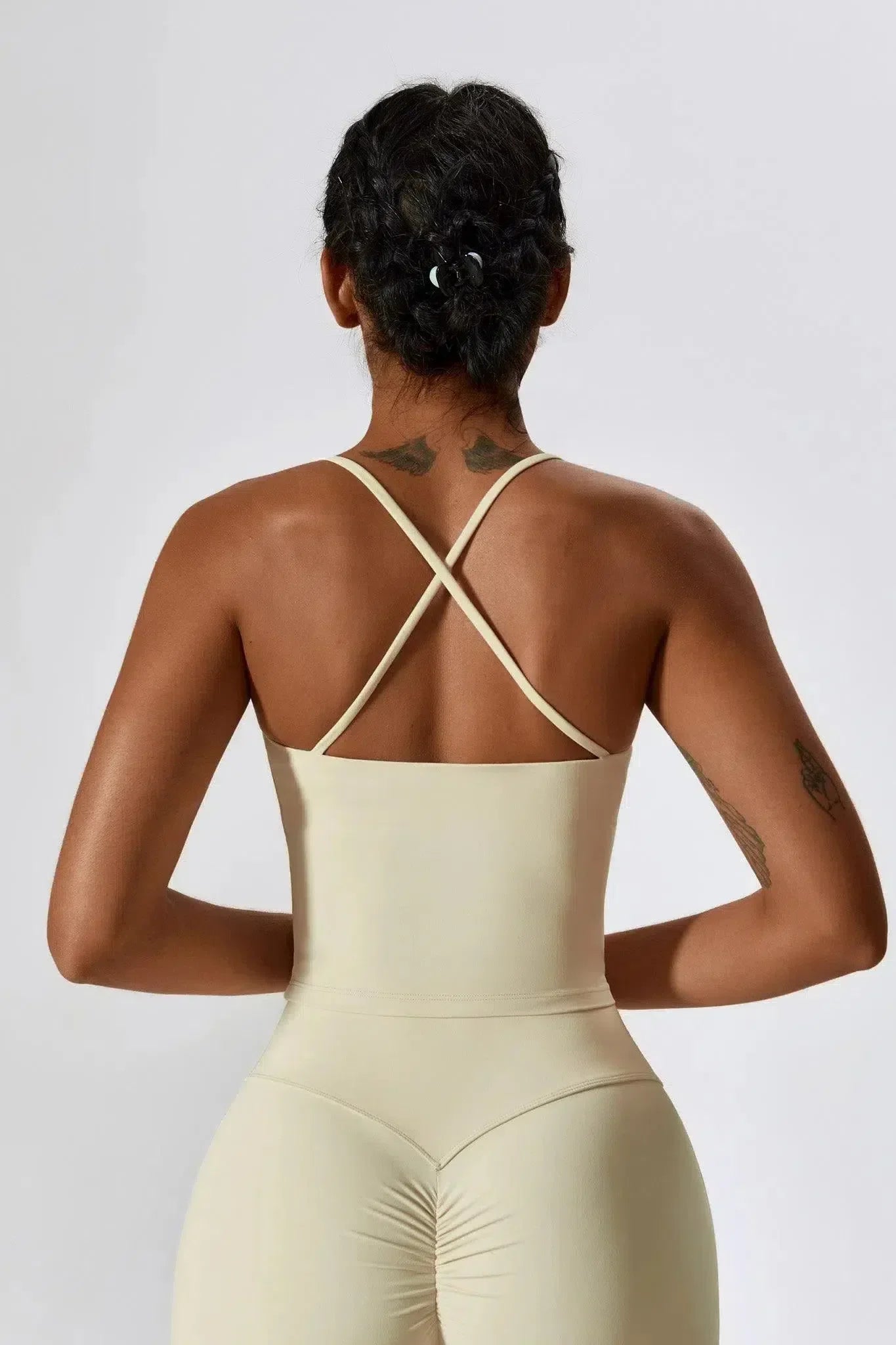 Nicolina – Square neckline – Top & flared leggings set-15133676339573-Mirella Fiore