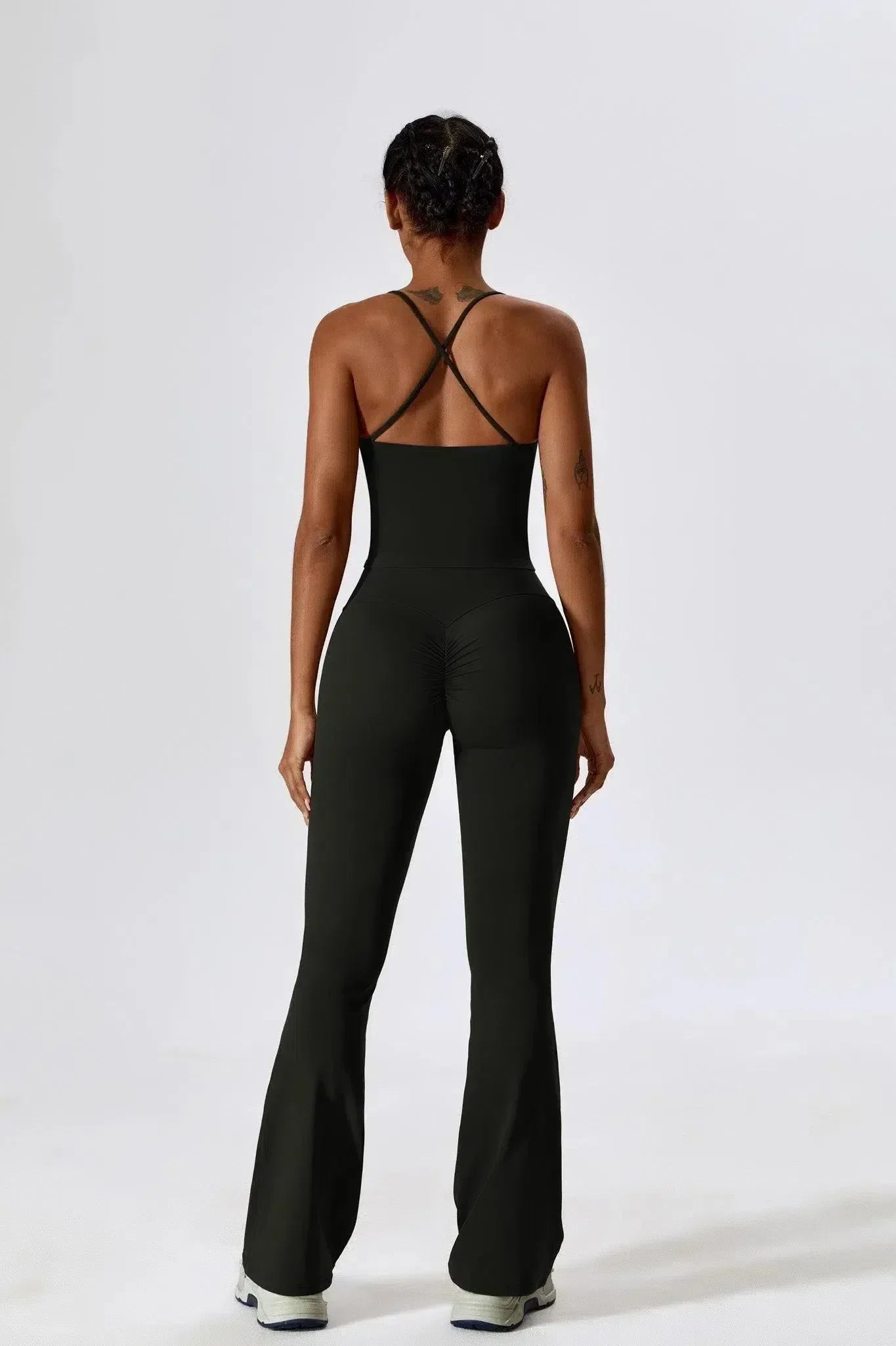 Nicolina – Square neckline – Top & flared leggings set-15133676339573-Mirella Fiore