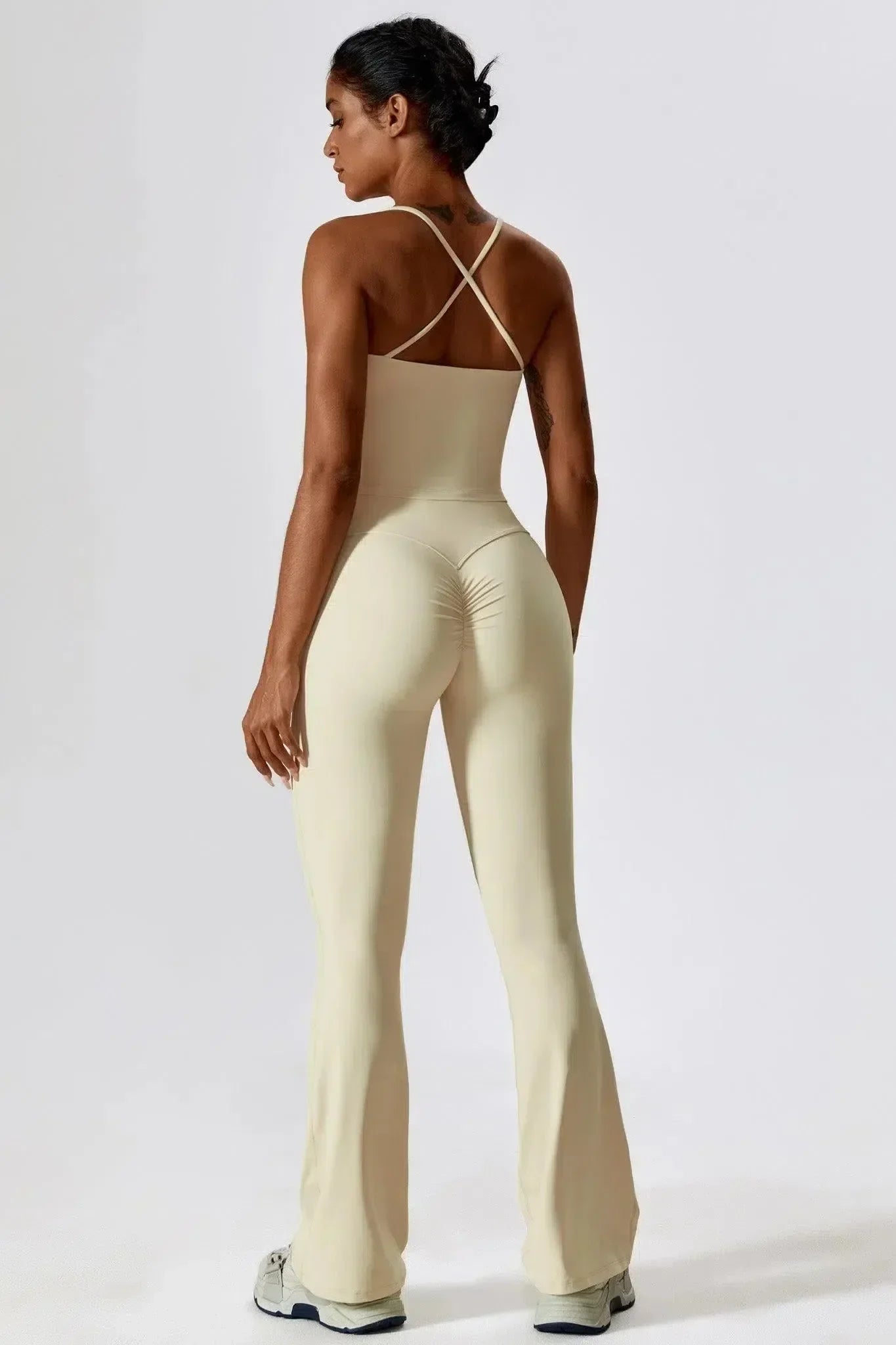 Nicolina – Square neckline – Top & flared leggings set-15133676339573-Mirella Fiore