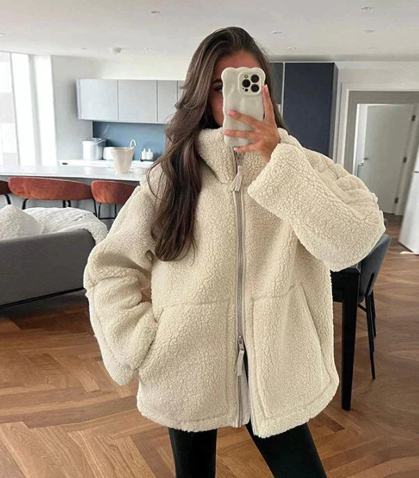 Noelle - Cozy Zip-Up Jacket-15550919639413-Mirella Fiore