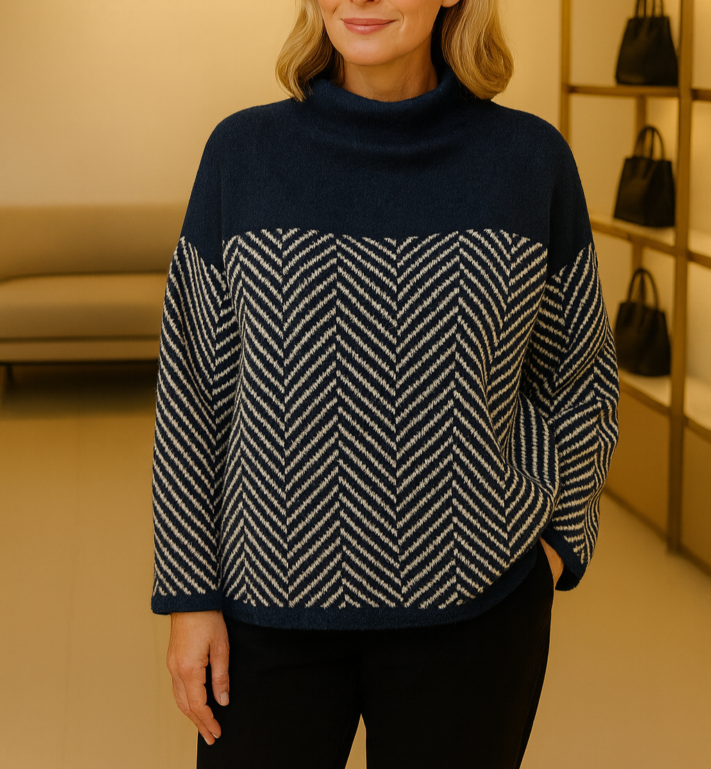 Norah - Cotton Turtleneck Sweater-15547990081909-Mirella Fiore