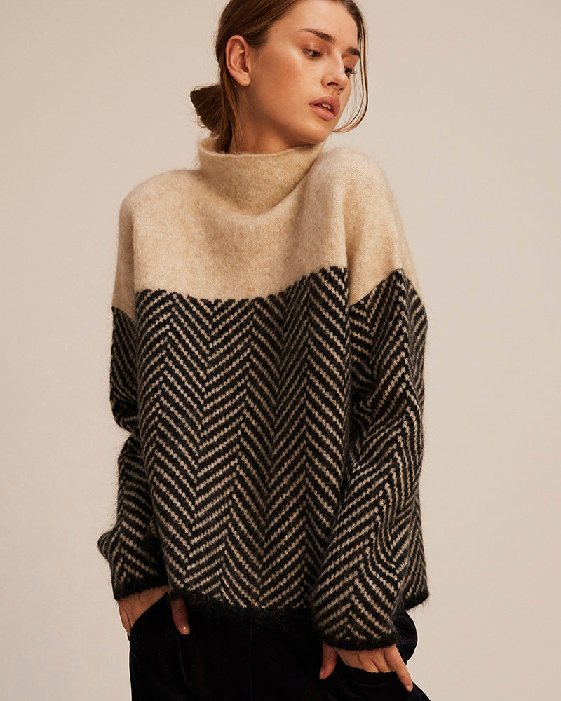 Norah - Cotton Turtleneck Sweater-15547990081909-Mirella Fiore
