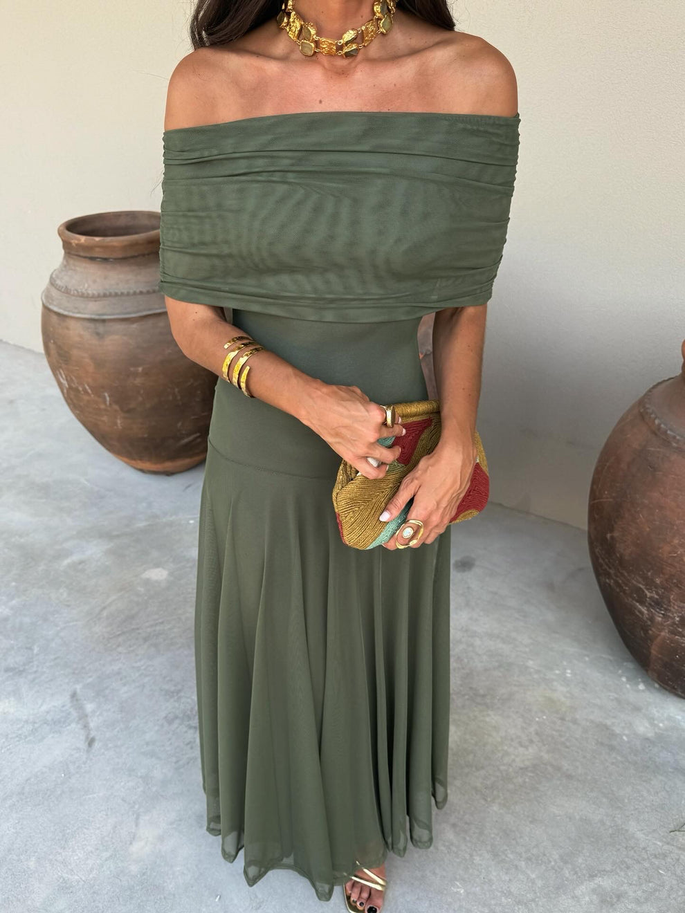 Noveria – Sculpted drape – One-shoulder maxi dress-15352782061941-Mirella Fiore