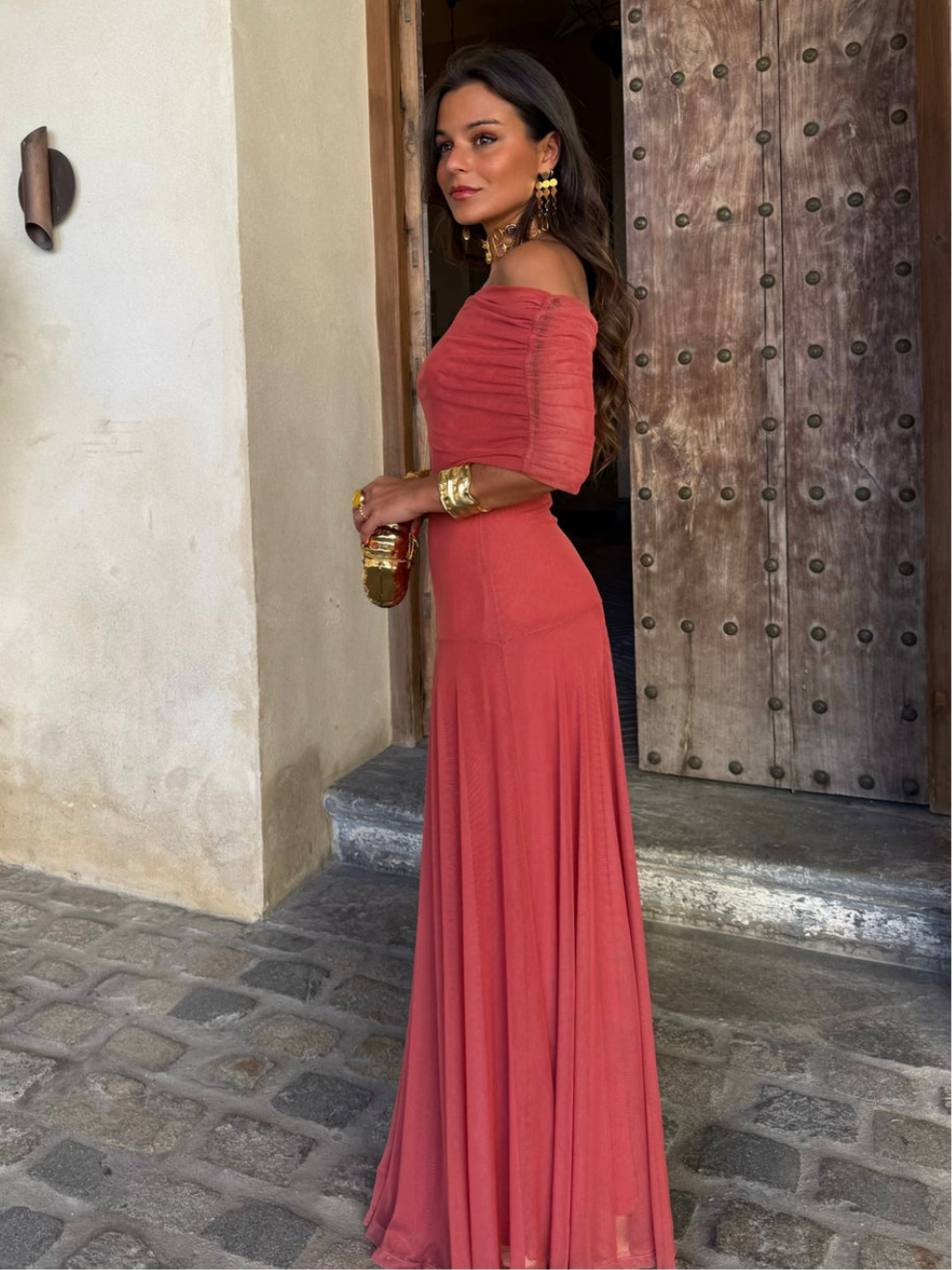 Noveria – Sculpted drape – One-shoulder maxi dress-15352782061941-Mirella Fiore