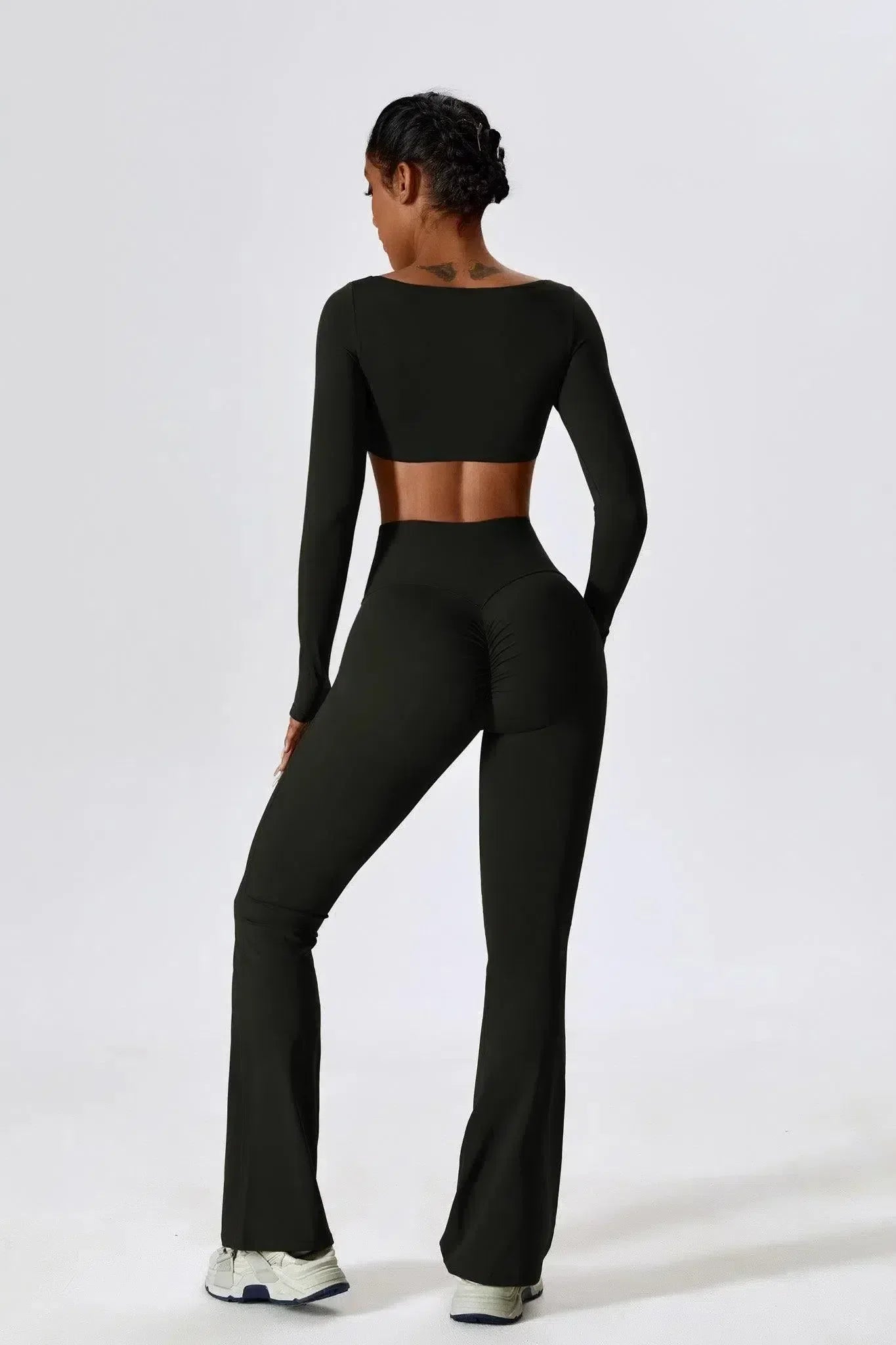 Oceane – Square neckline – Crop top & leggings set-15133675716981-Mirella Fiore