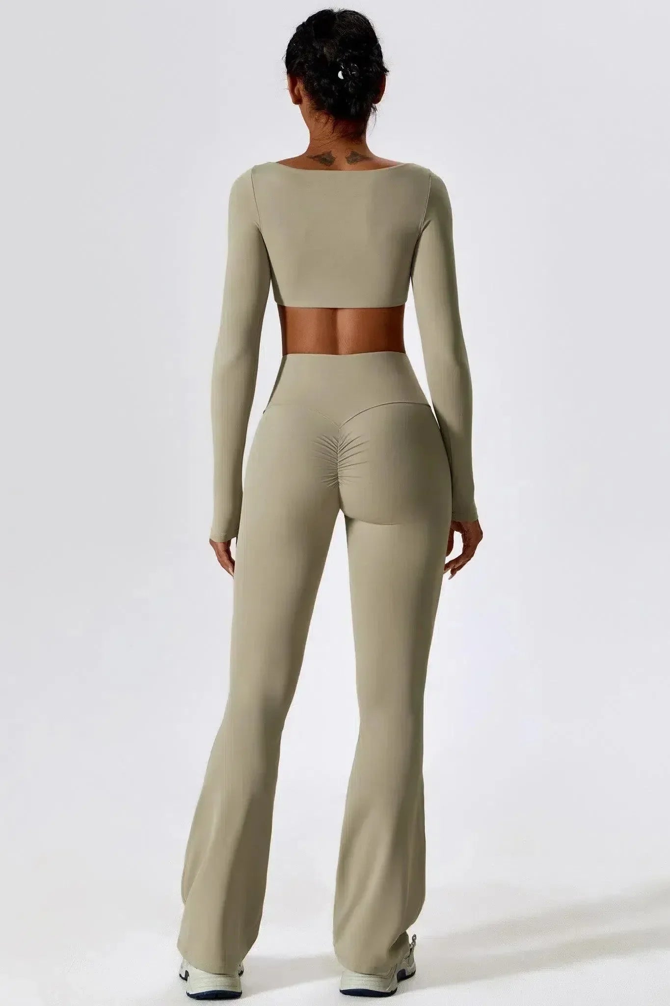 Oceane – Square neckline – Crop top & leggings set-15133675716981-Mirella Fiore