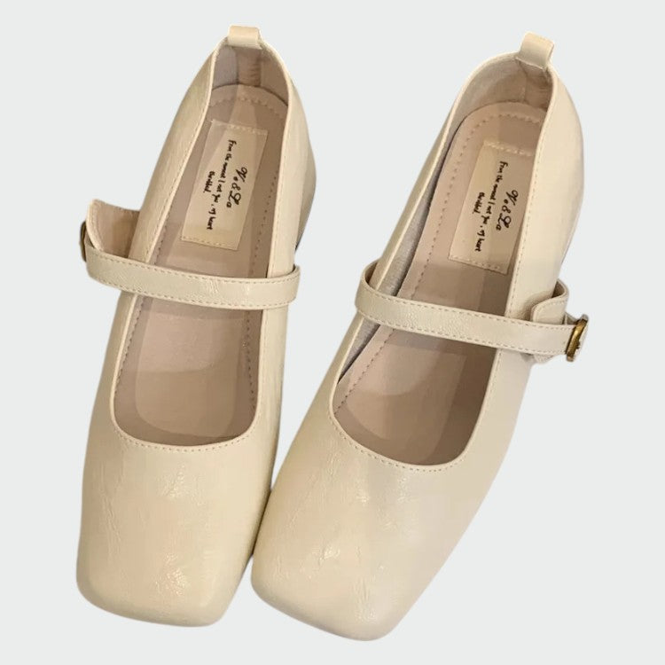 Odette – Square Tip High Heeled Mary Jane Shoes-15519661949301-Mirella Fiore