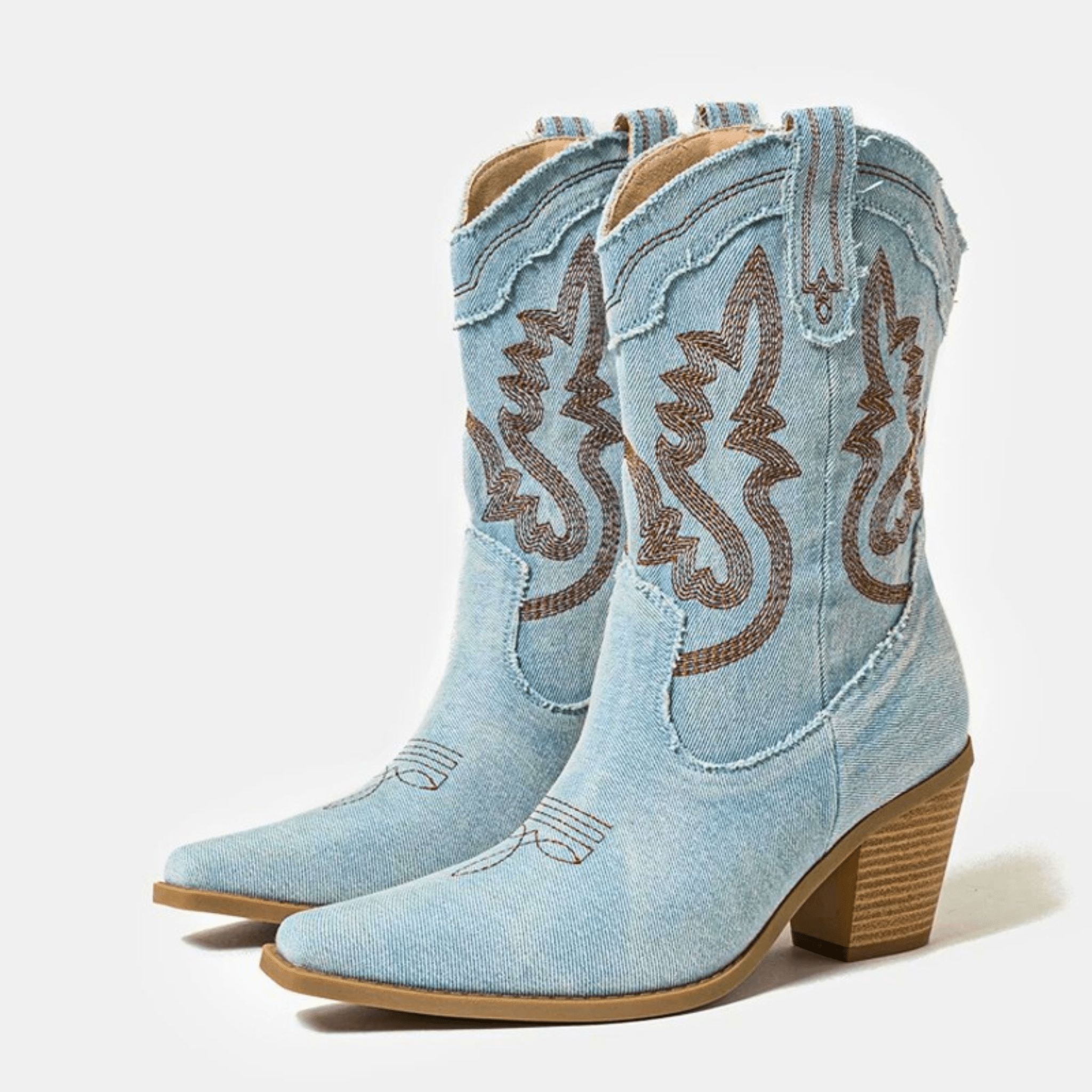 Orlaith - Denim Ankle Boots-15544869224821-Mirella Fiore