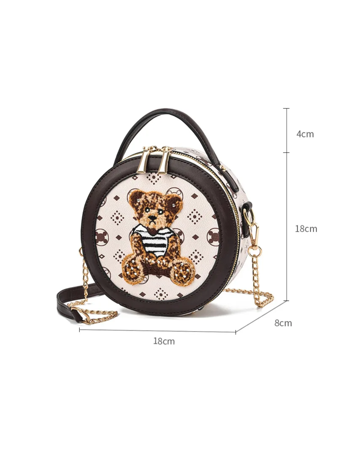 Orsina – Embroidered teddy charm – Crossbody handbag-15209173975413-Mirella Fiore