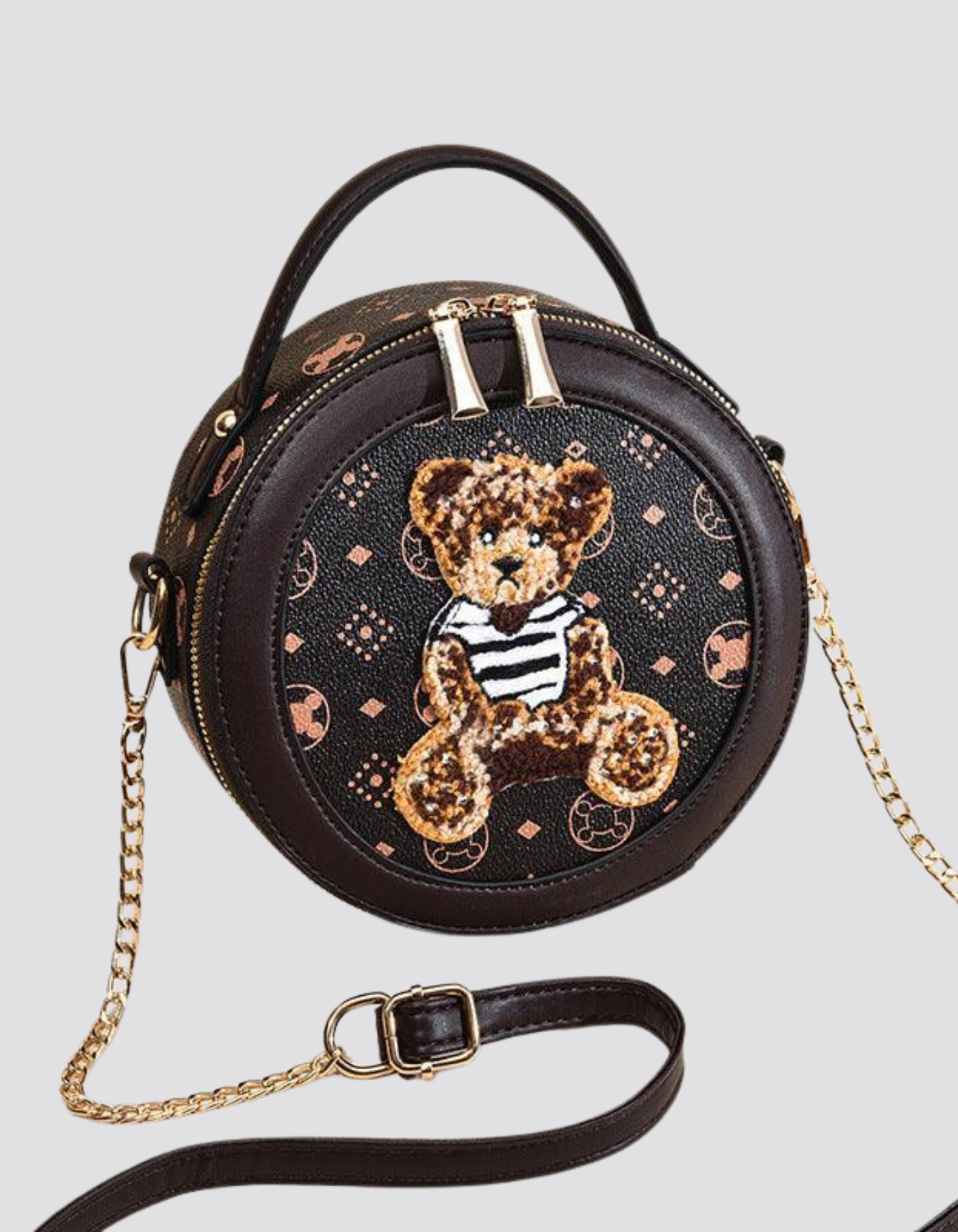 Orsina – Embroidered teddy charm – Crossbody handbag-15209173975413-Mirella Fiore