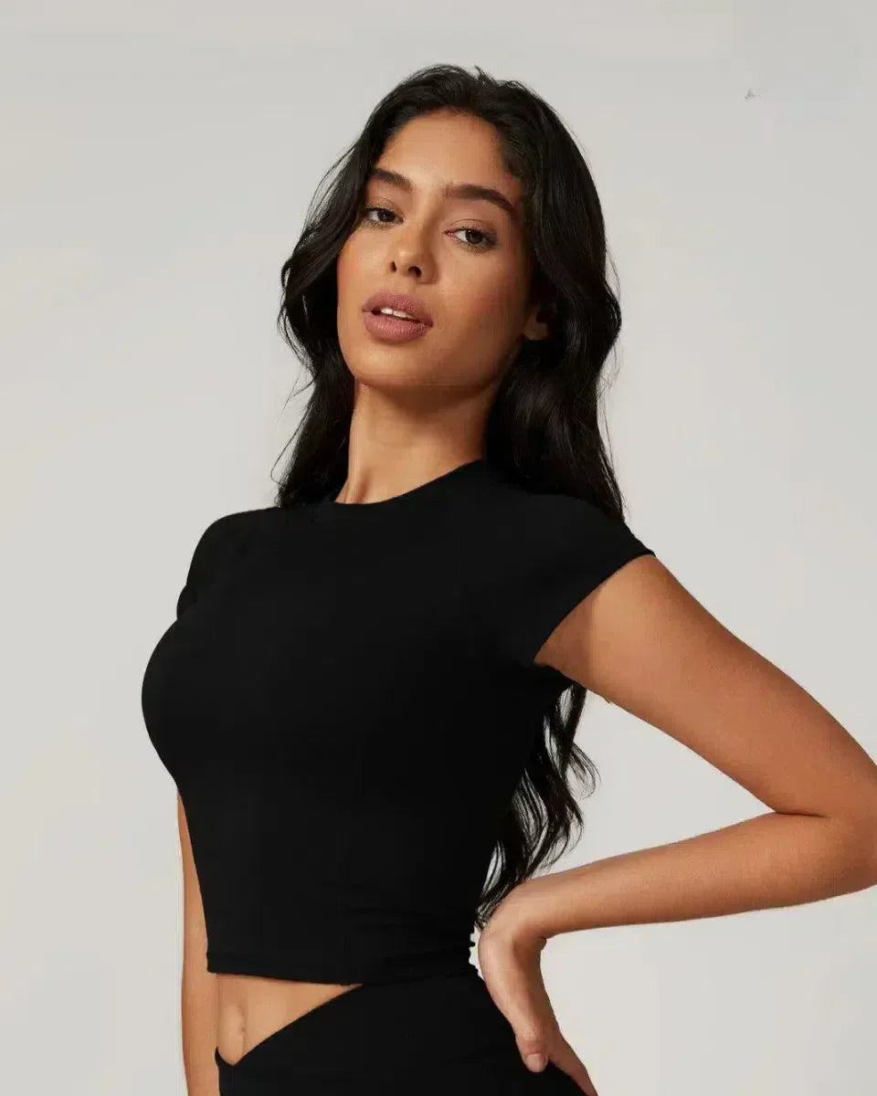 Orsola – Luxe finish – Cropped gym top-15134027252085-Mirella Fiore