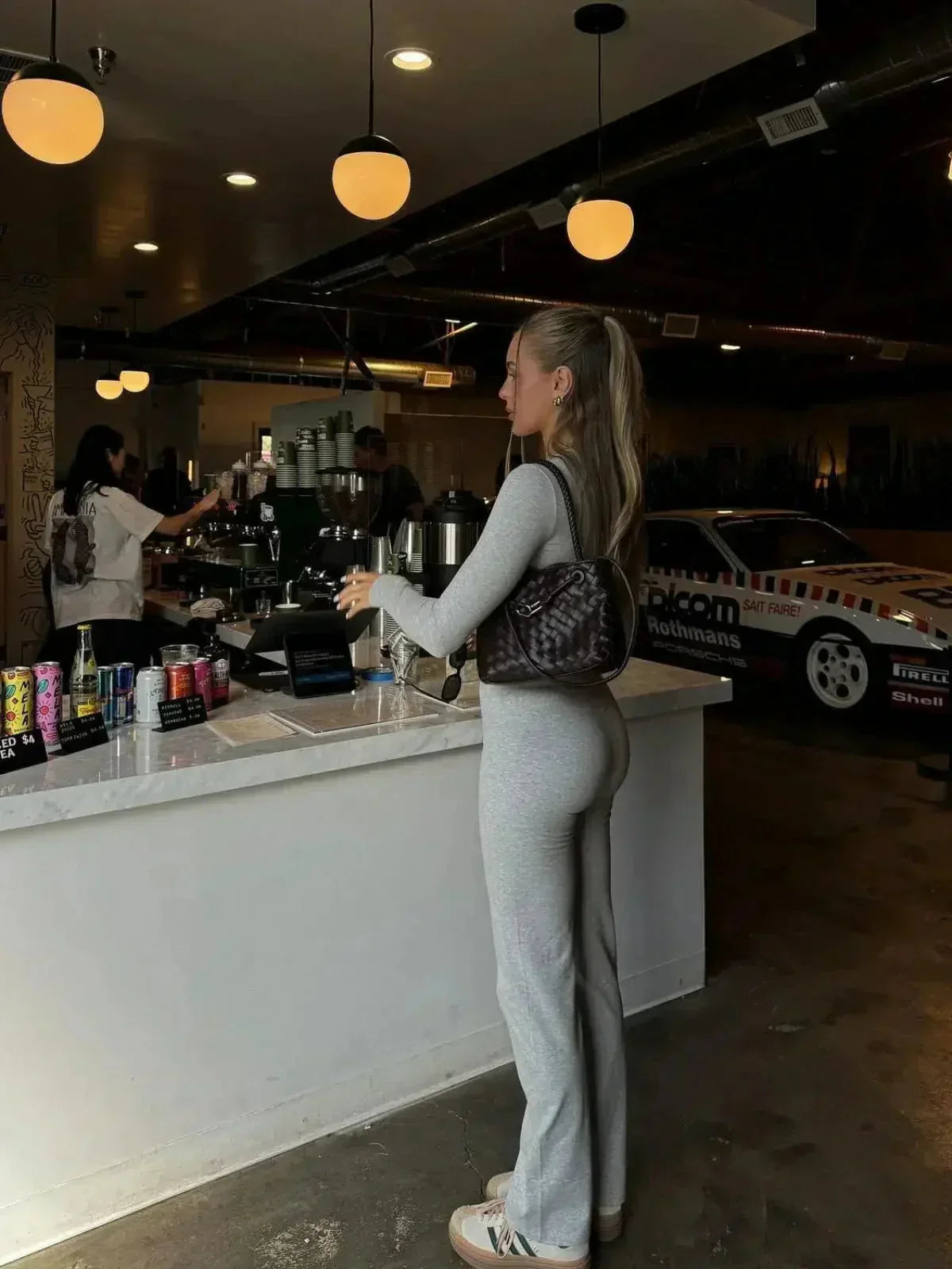 Ovidia – Slim-fit top & high-waist flare pants – Two-piece set-15133781754229-Nancy & Mae Savannah