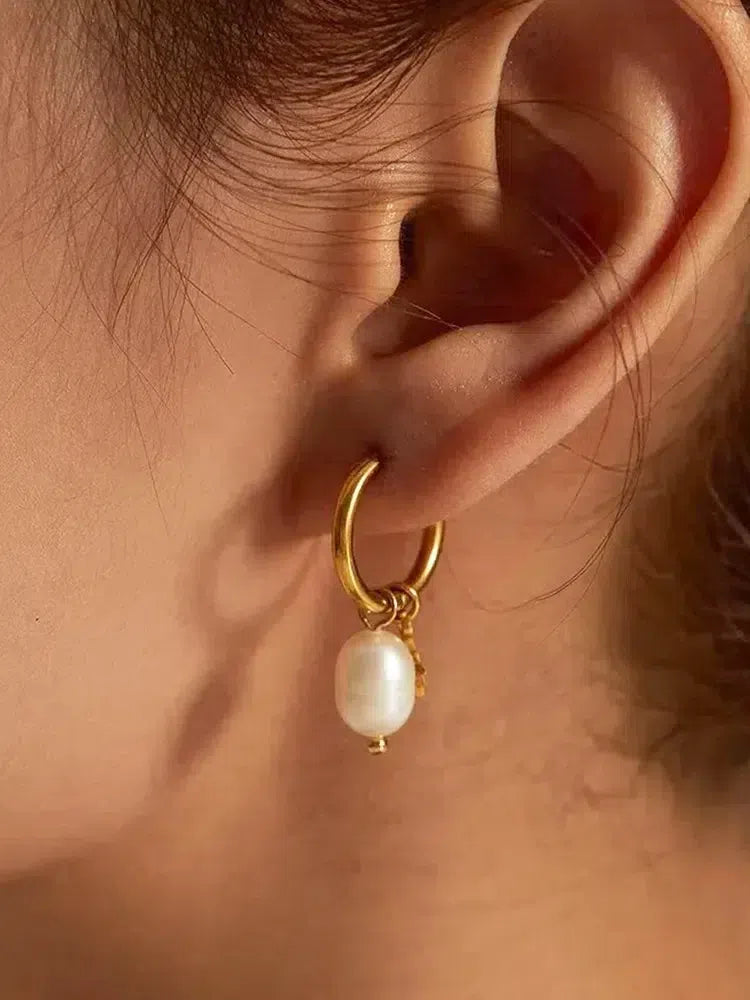Palmyra – Freshwater pearls – Star earrings-15227778498933-Mirella Fiore
