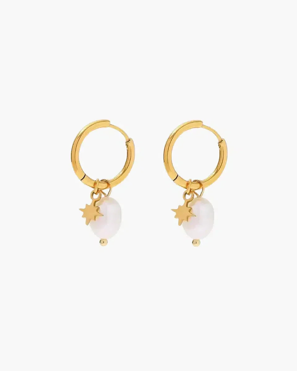 Palmyra – Freshwater pearls – Star earrings-15227778498933-Mirella Fiore