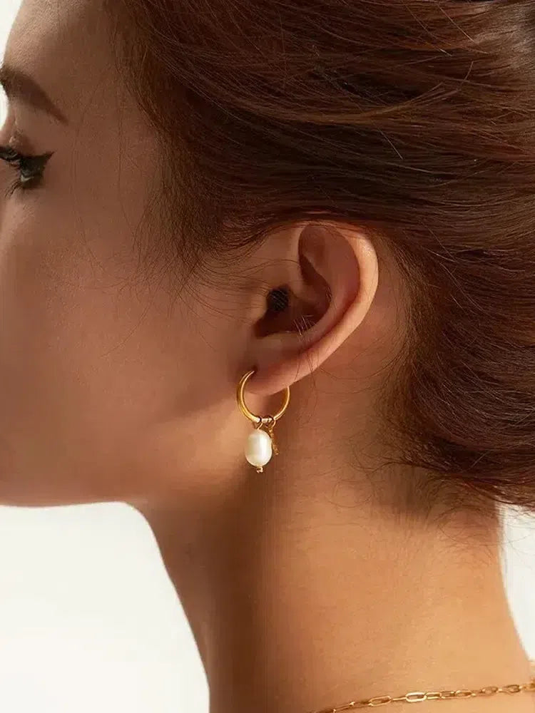 Palmyra – Freshwater pearls – Star earrings-15227778498933-Nancy & Mae Savannah