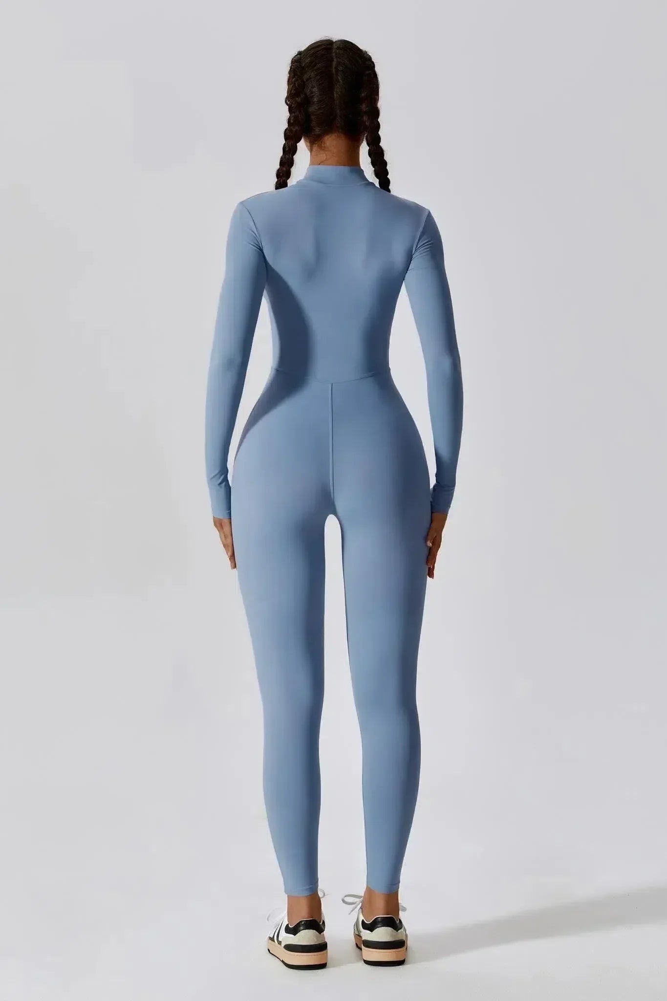 Paola – High-neck zip – Long-sleeve jumpsuit-15134026400117-Mirella Fiore