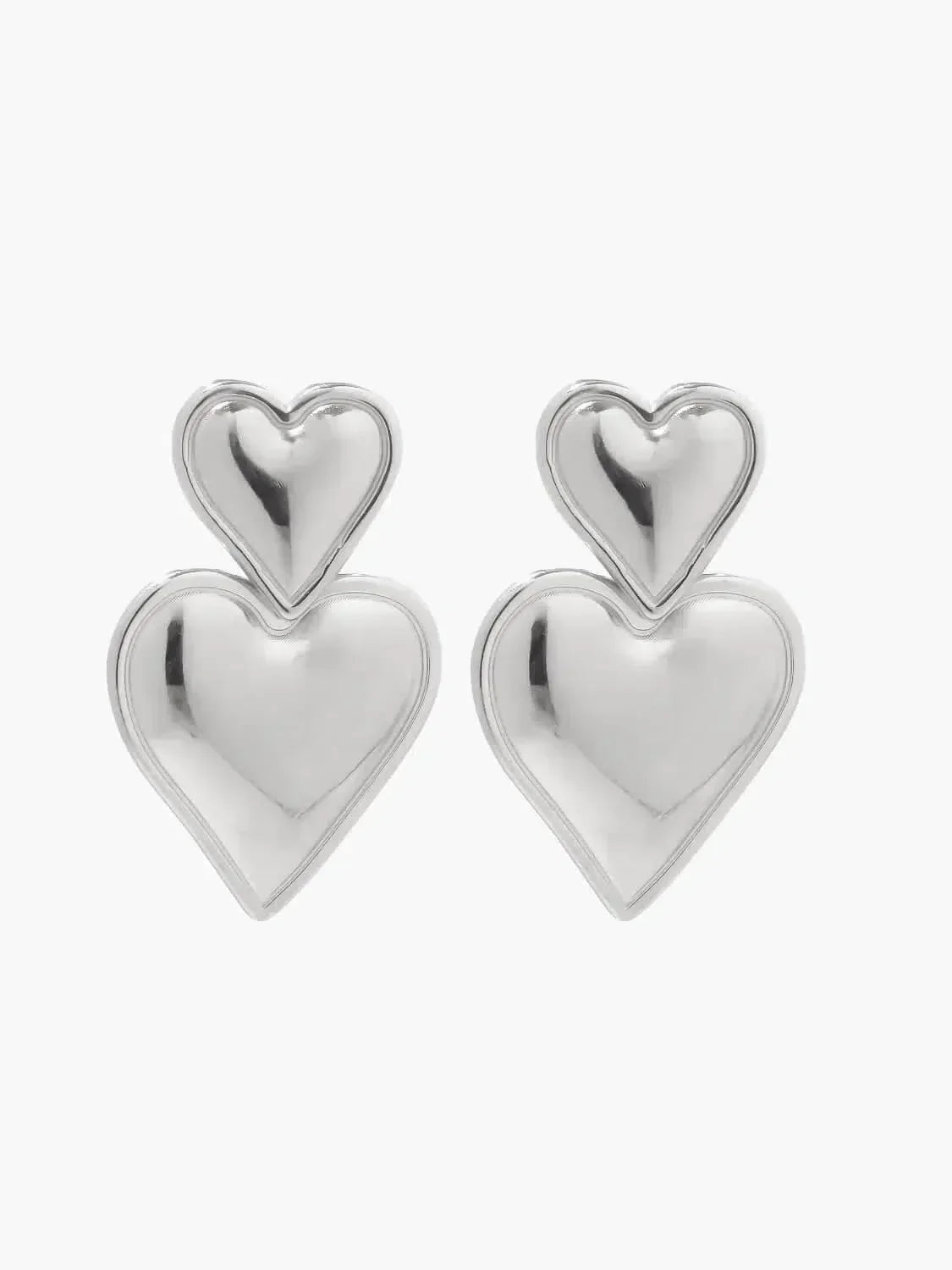 Passione – Double-heart design – Earrings-15227778662773-Nancy & Mae Savannah