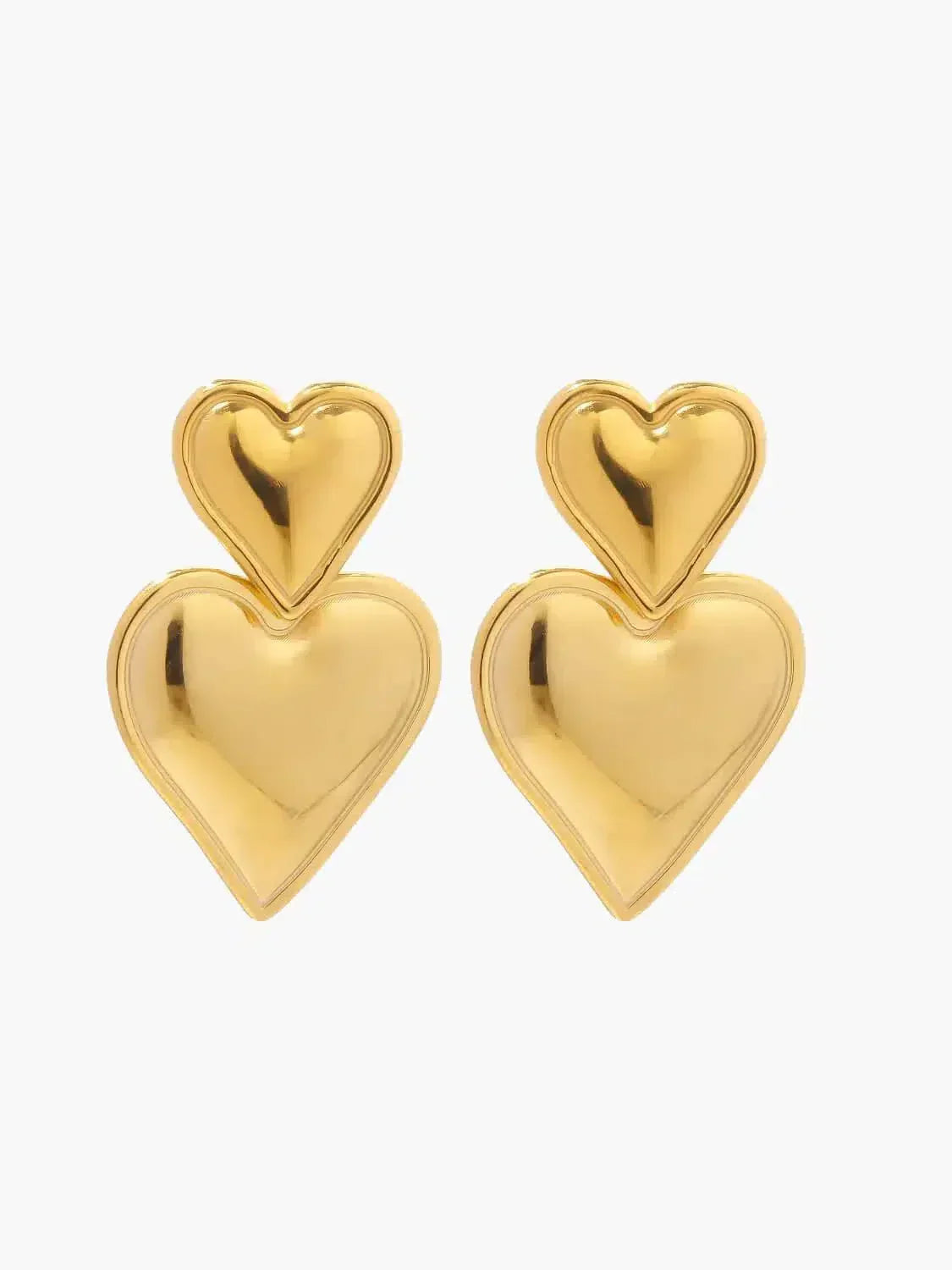 Passione – Double-heart design – Earrings-15227778662773-Nancy & Mae Savannah