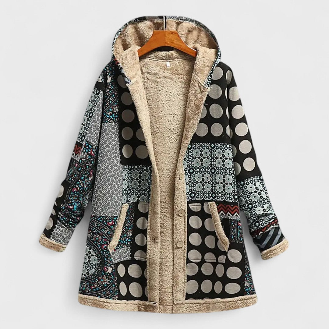Pearl - Fleece-Lined Hooded Jacket-15544936661365-Mirella Fiore