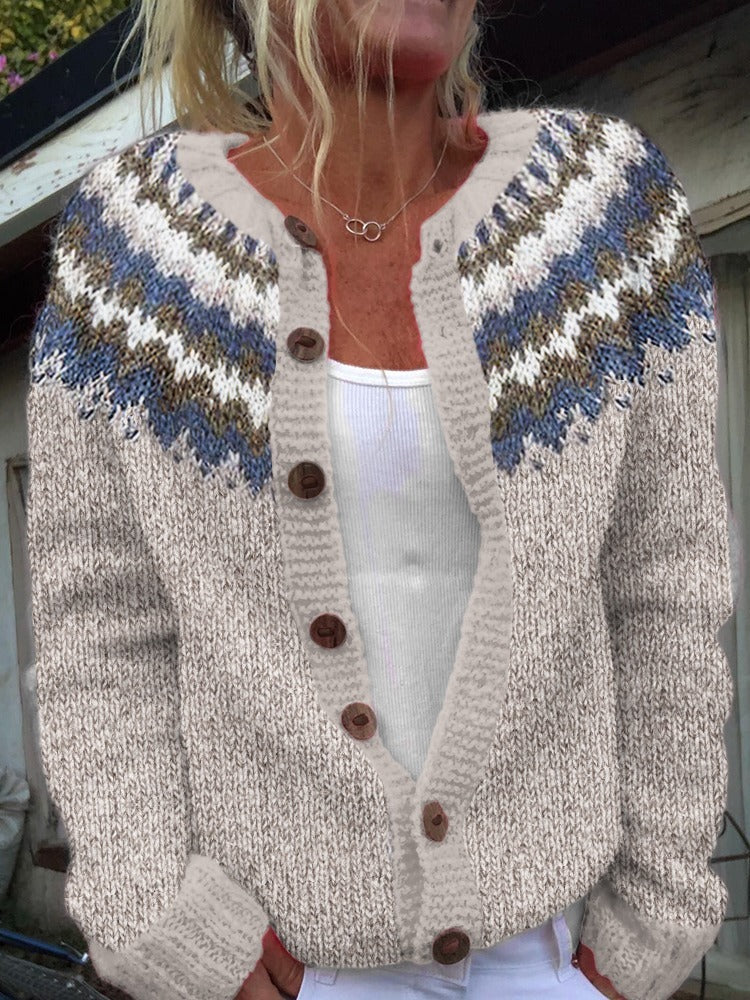 Peyton - Vintage Icelandic Cardigan-15531112661365-Nancy & Mae Savannah