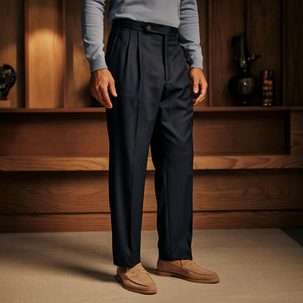 Pleated Trousers-15553986330997-Nancy & Mae Savannah