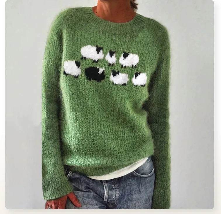 Poppy - Cozy Retro Sweater-15542162948469-Mirella Fiore