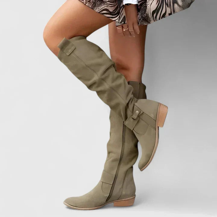 Quinn - Knee-High Boots-15548991111541-Nancy & Mae Savannah