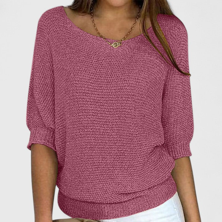Rachel - Effortless Knit Pullover-15547990638965-Mirella Fiore