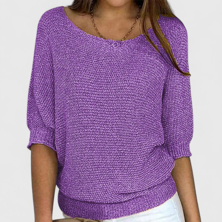 Rachel - Effortless Knit Pullover-15547990638965-Mirella Fiore