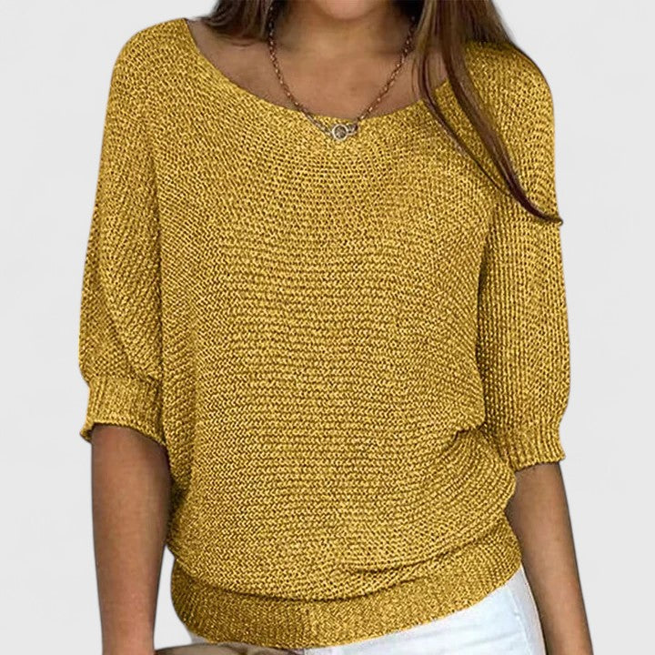 Rachel - Effortless Knit Pullover-15547990638965-Mirella Fiore