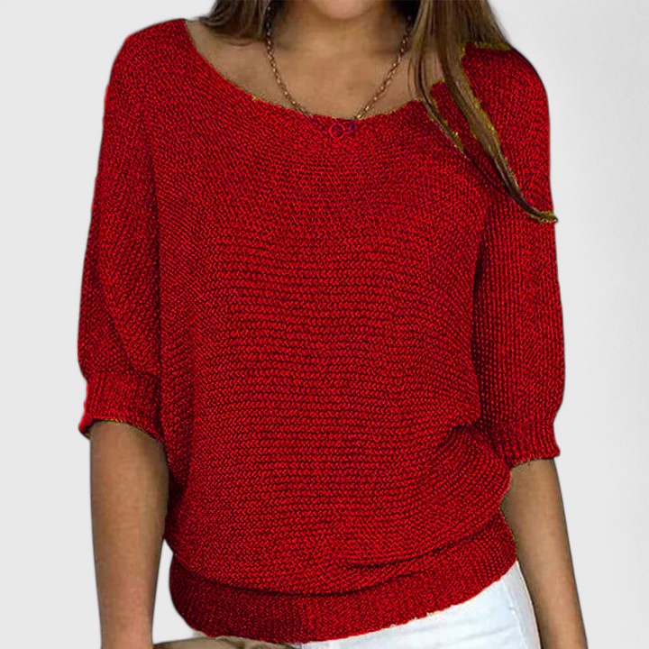 Rachel - Effortless Knit Pullover-15547990638965-Mirella Fiore