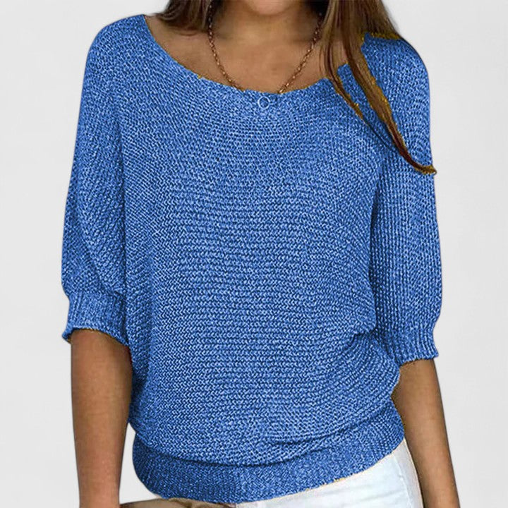 Rachel - Effortless Knit Pullover-15547990638965-Mirella Fiore