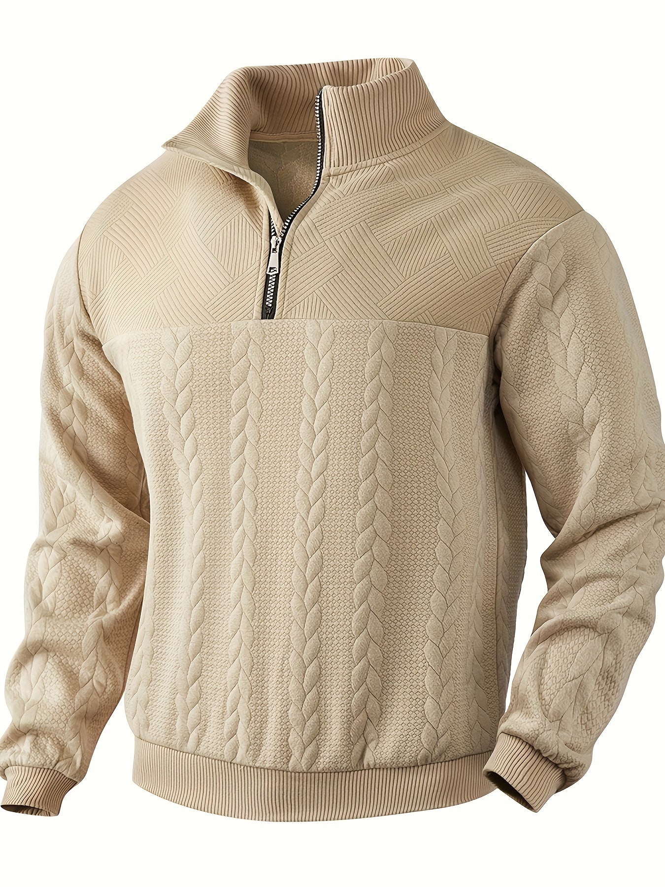Rafael - Cable Knit Zip Up-15553987248501-Nancy & Mae Savannah