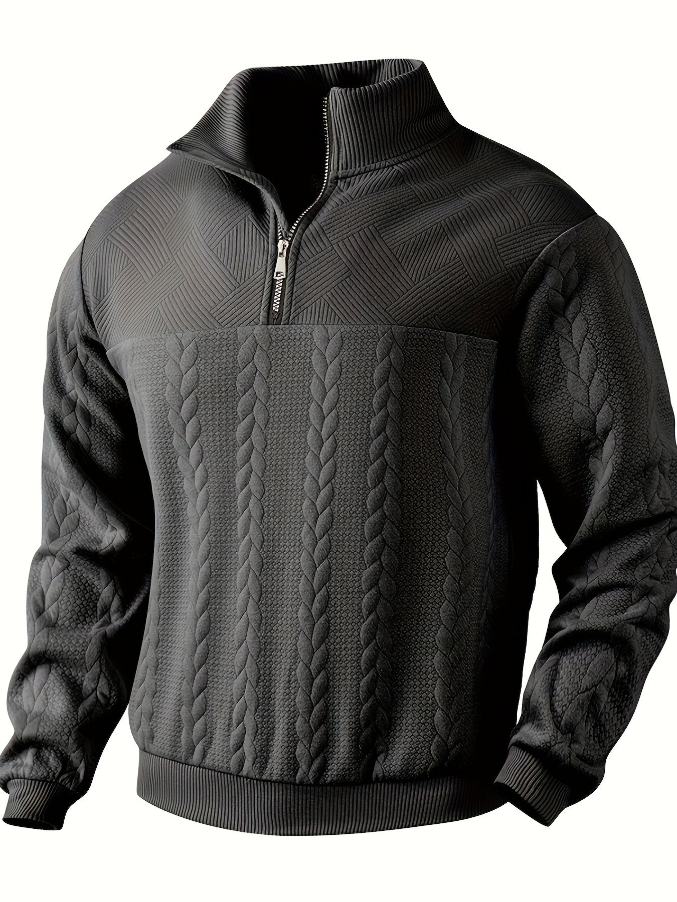 Rafael - Cable Knit Zip Up-15553987248501-Nancy & Mae Savannah