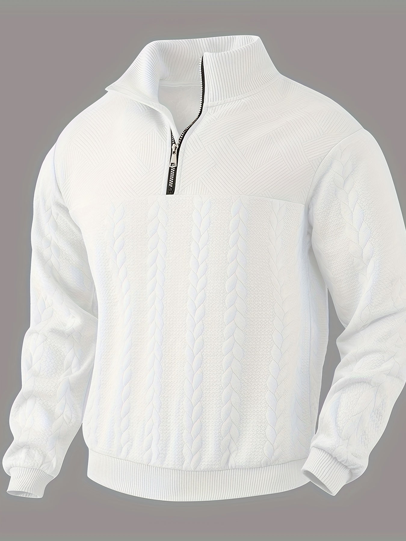 Rafael - Cable Knit Zip Up-15553987248501-Nancy & Mae Savannah