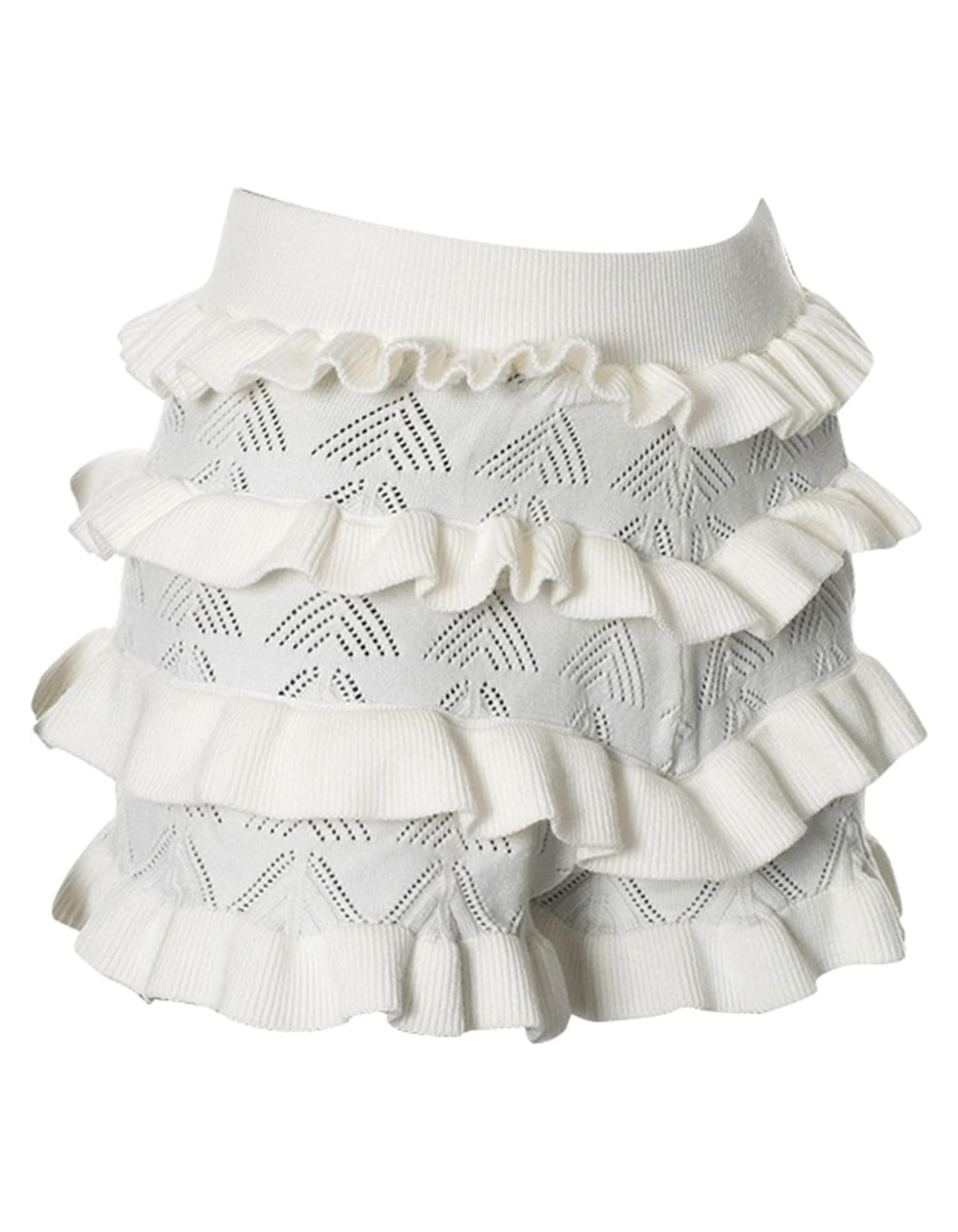 Raya – Ruffle knit – Mini shorts-15261073473909-Mirella Fiore