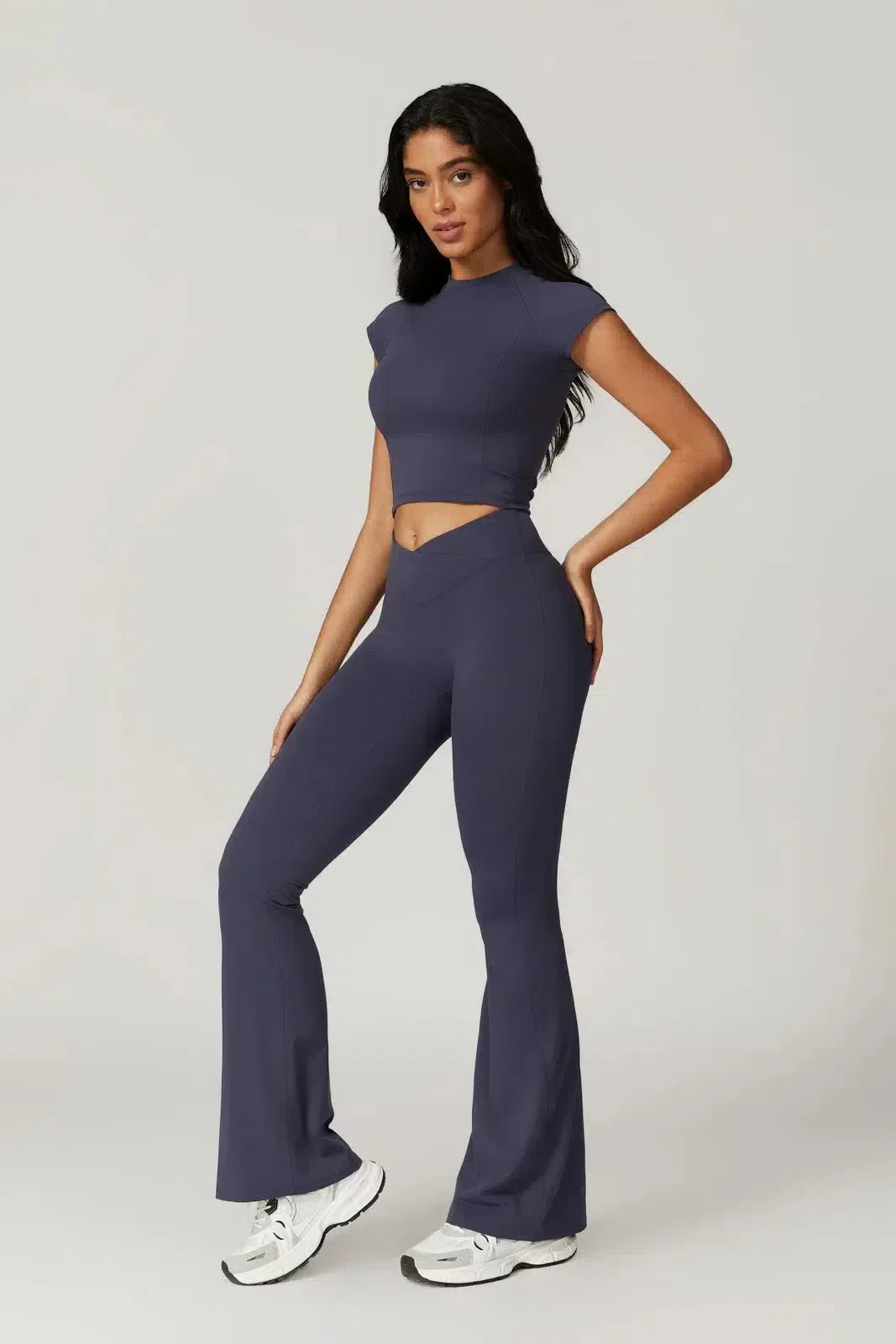 Regina – Cropped top – Top & leggings set-15134061330805-Mirella Fiore
