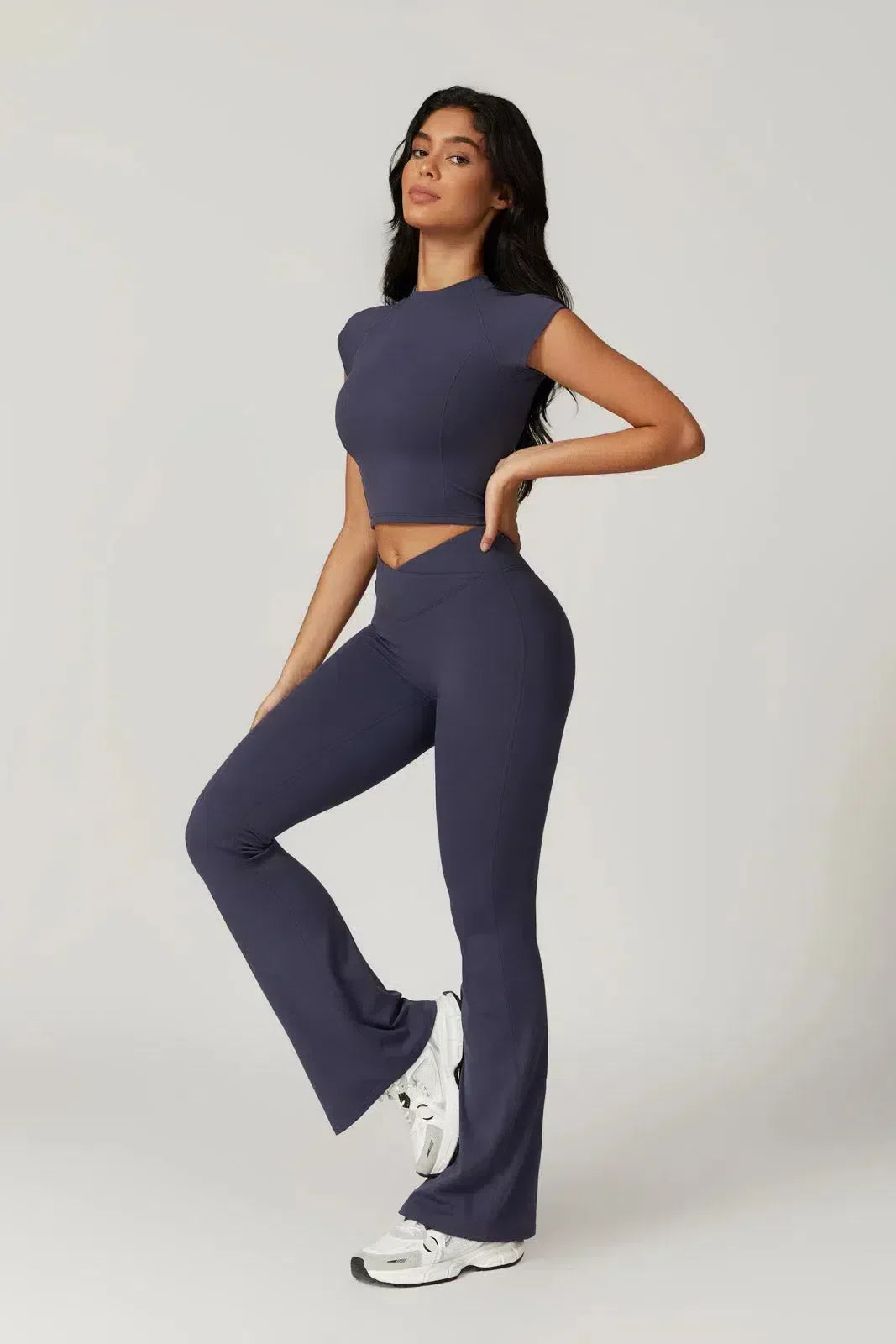 Regina – Cropped top – Top & leggings set-15134061330805-Mirella Fiore