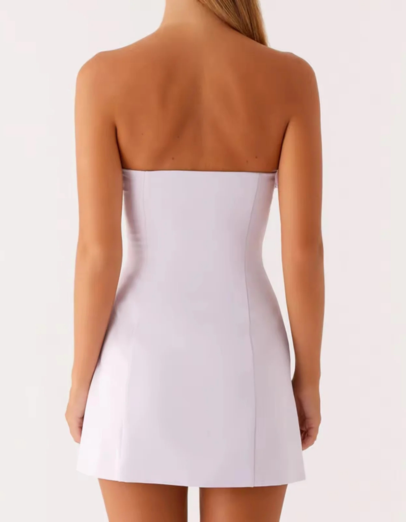 Riviera – Rosette bust detail – Strapless mini dress-15352826823029-Mirella Fiore