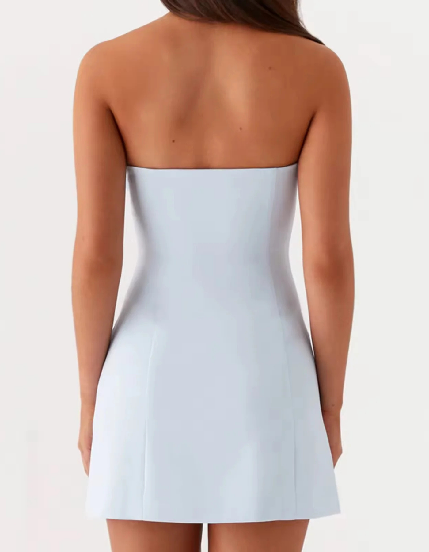 Riviera – Rosette bust detail – Strapless mini dress-15352826823029-Mirella Fiore