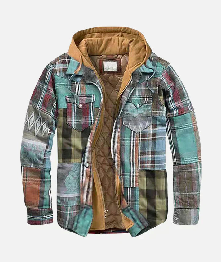 Romeo | Patchwork Check Jacket-15553362887029-Mirella Fiore