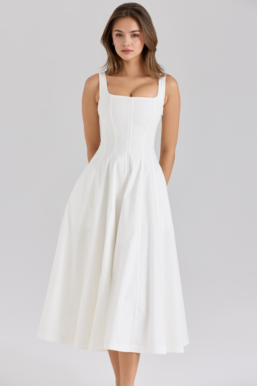 Rosabel – Corset back – Midi dress-15260068348277-Mirella Fiore